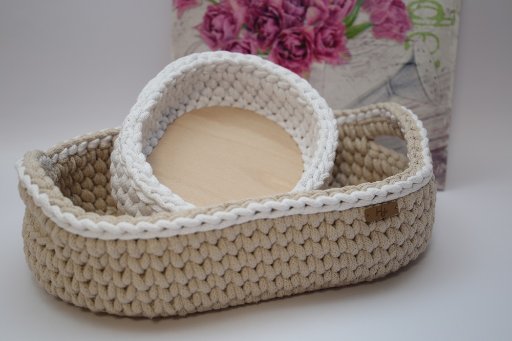 Háčkované košíky